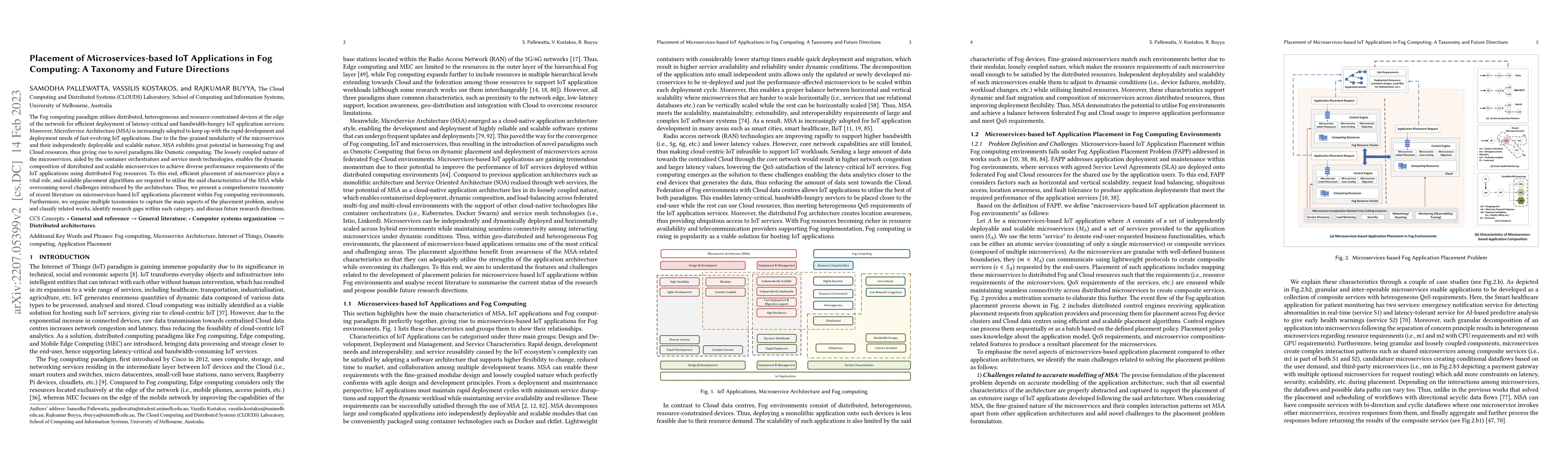 Thumbnail for Placement of Microservices-based IoT Applications in Fog Computing: A
  Taxonomy and Future Directions