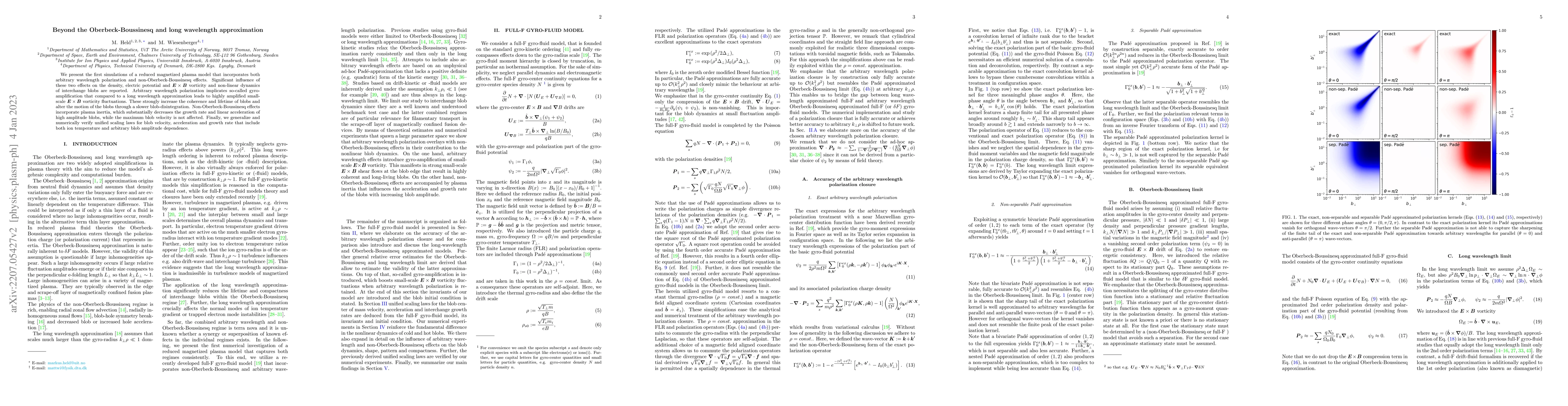 Thumbnail for Beyond the Oberbeck-Boussinesq and long wavelength approximation