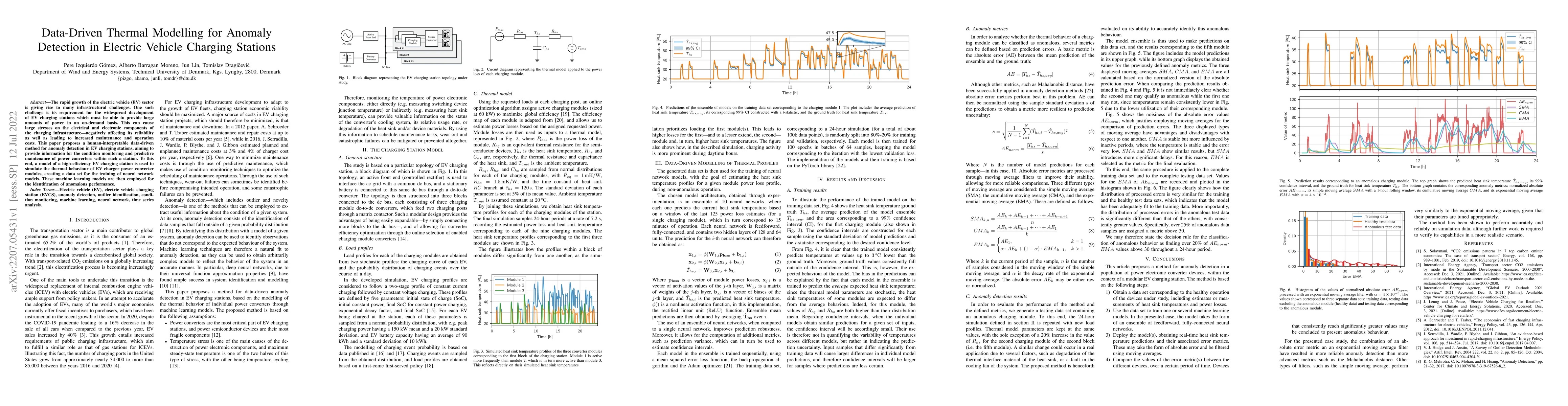Thumbnail for Data-Driven Thermal Modelling for Anomaly Detection in Electric Vehicle
  Charging Stations