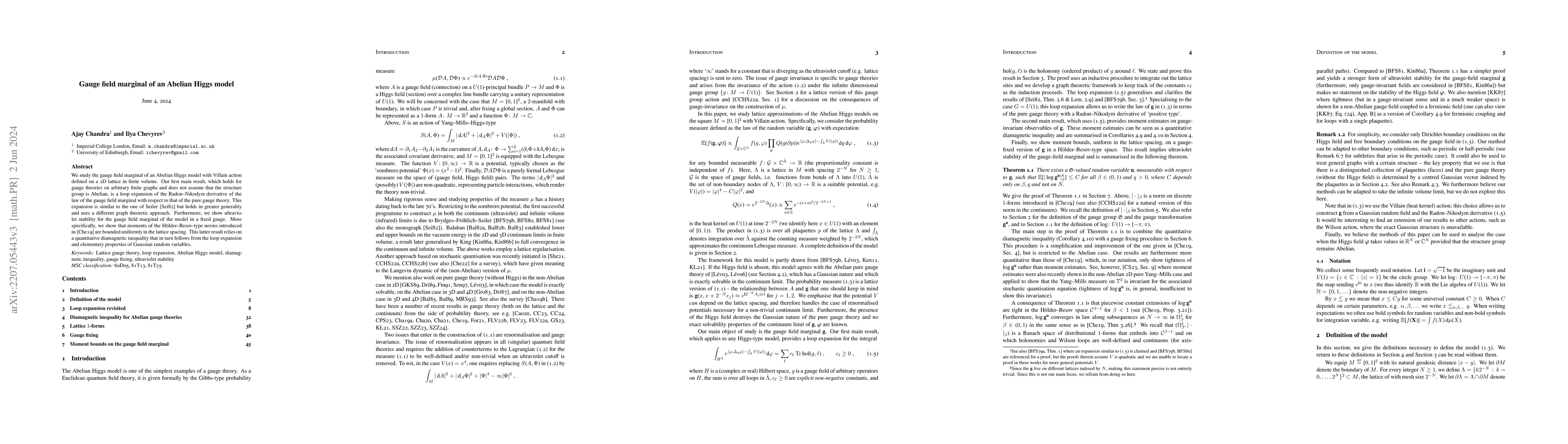 Thumbnail for Gauge field marginal of an Abelian Higgs model