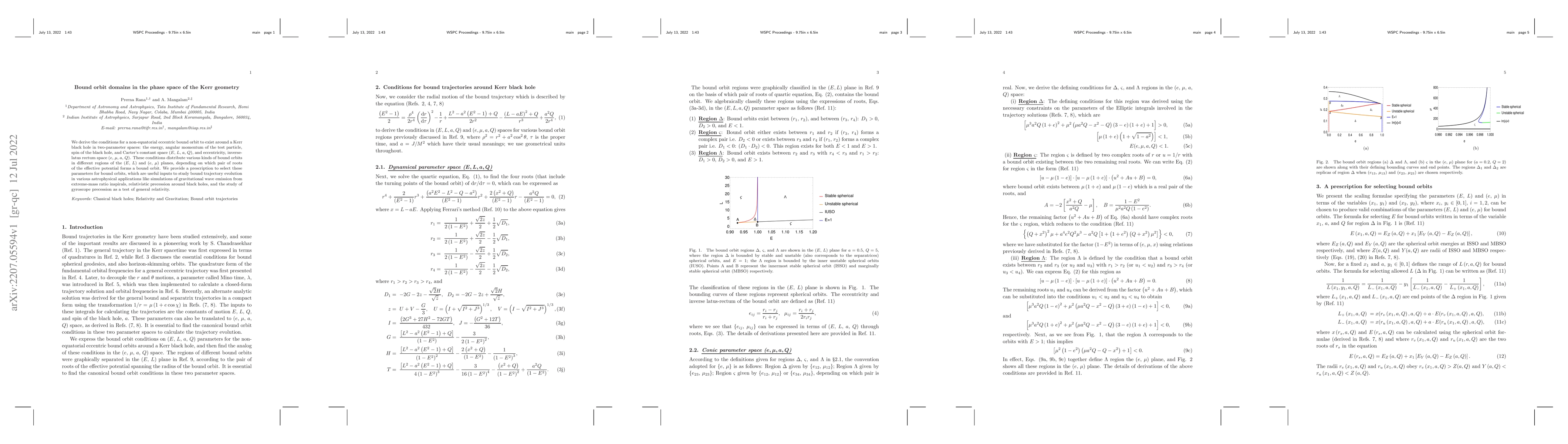 Thumbnail for Bound orbit domains in the phase space of the Kerr geometry