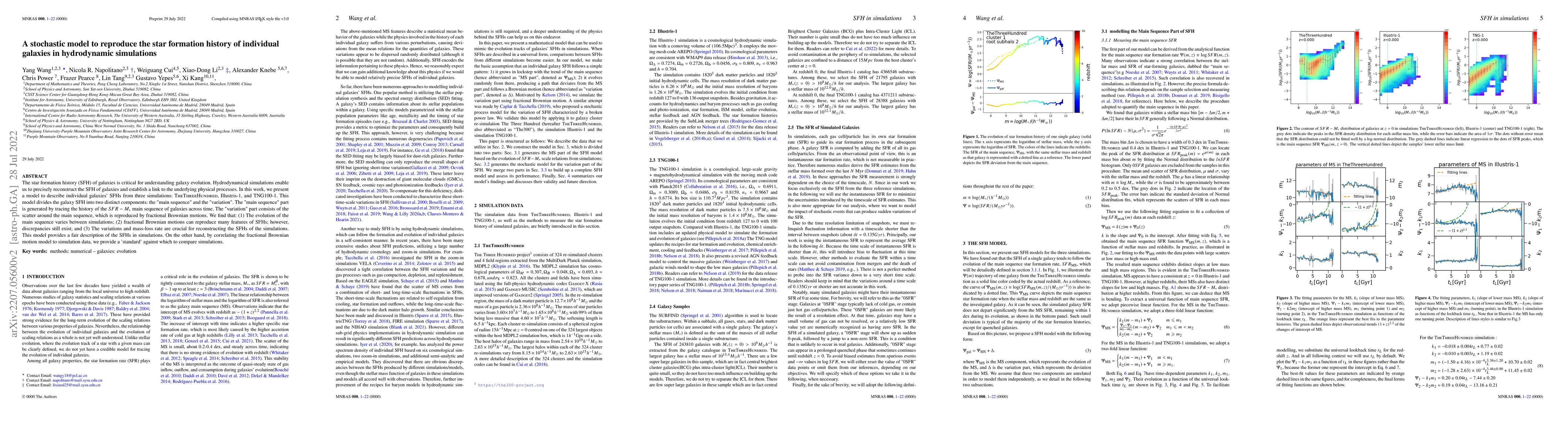 Thumbnail for A stochastic model to reproduce the star-formation history of individual
  galaxies in hydrodynamic simulations