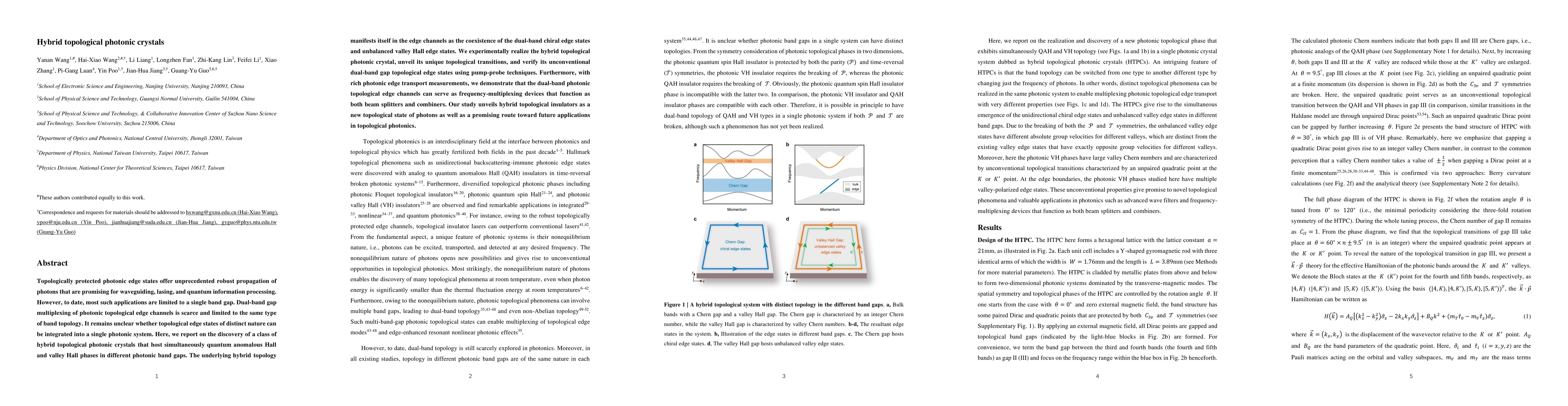 Thumbnail for Hybrid topological photonic crystals