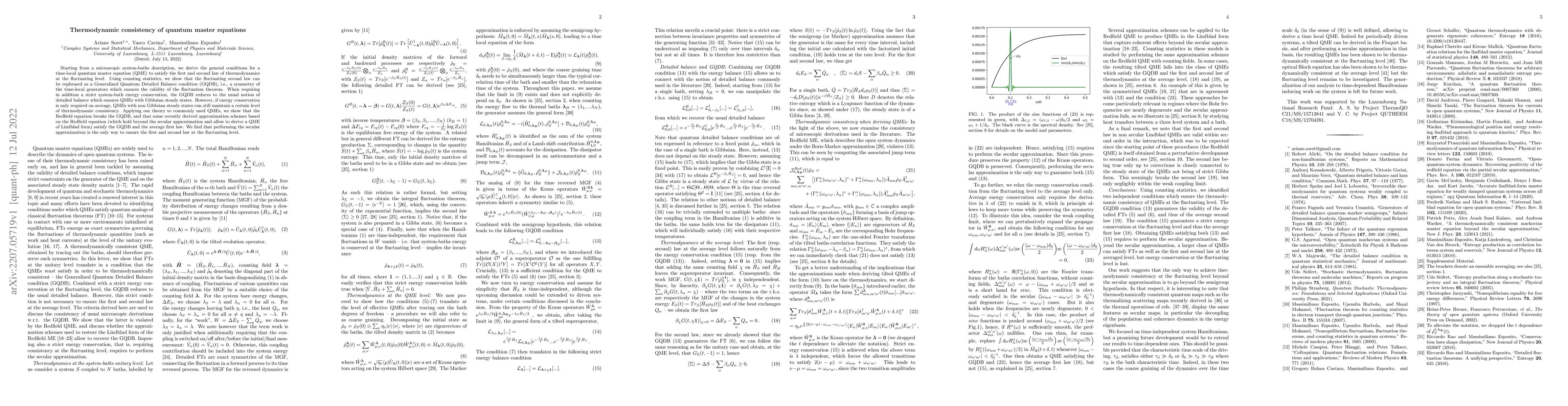 Thumbnail for Thermodynamic consistency of quantum master equations