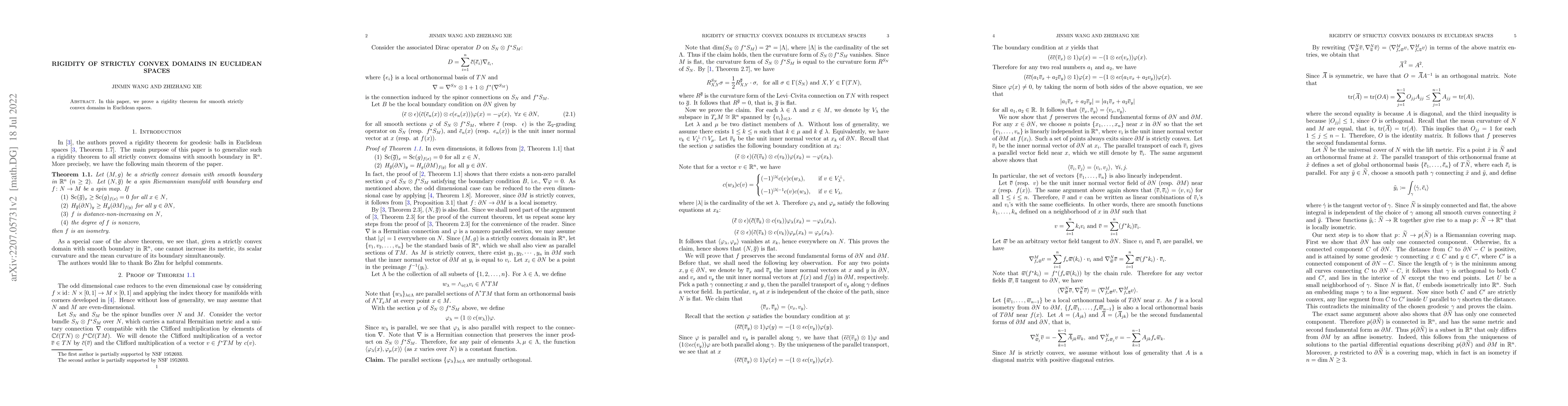 Thumbnail for Rigidity of strictly convex domains in Euclidean spaces