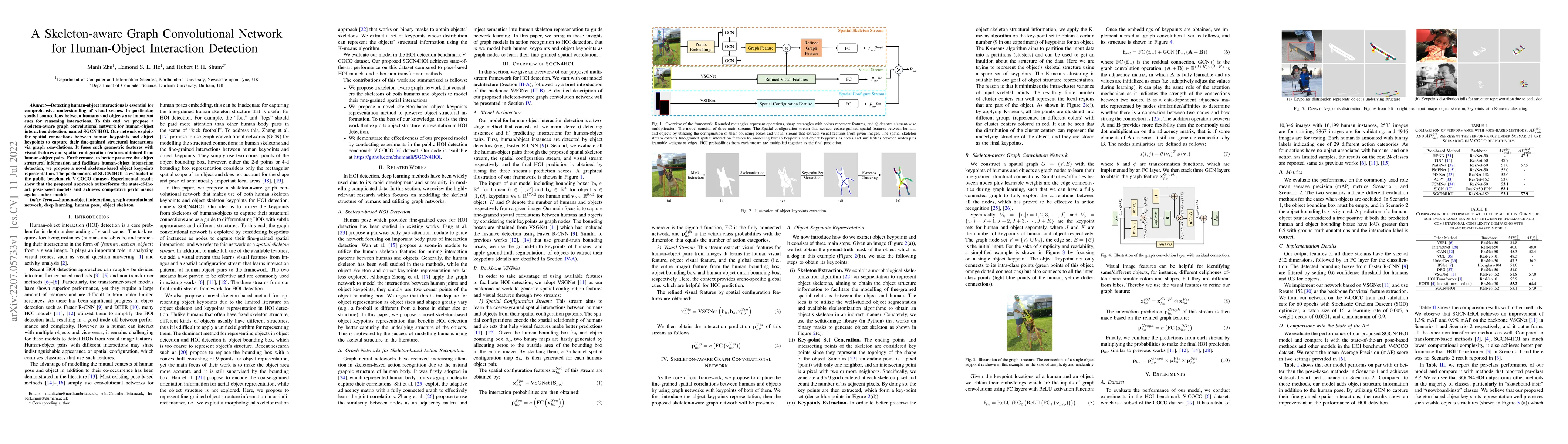 Thumbnail for A Skeleton-aware Graph Convolutional Network for Human-Object
  Interaction Detection