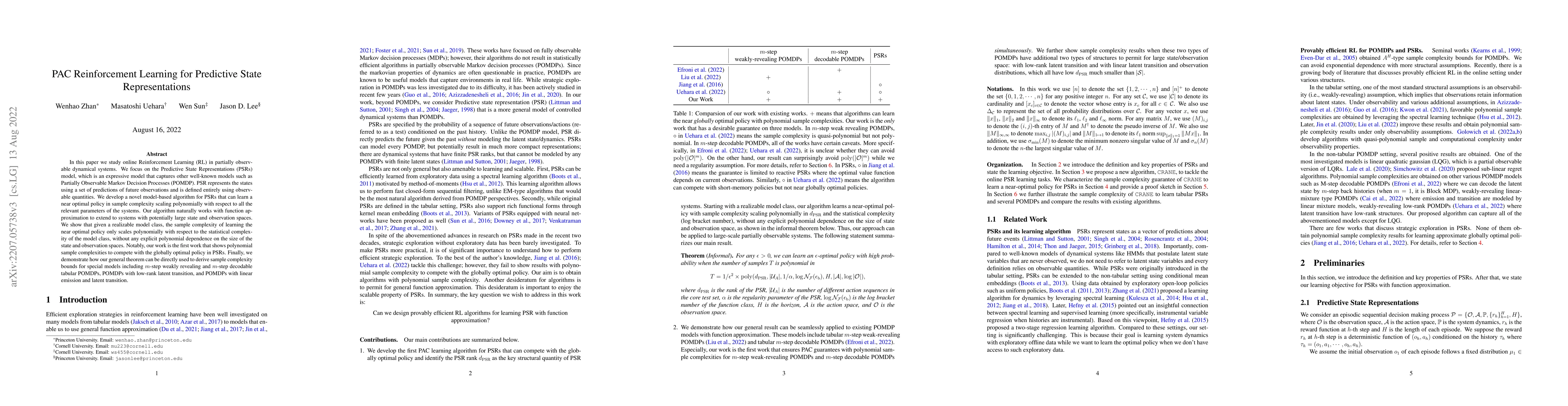 Thumbnail for PAC Reinforcement Learning for Predictive State Representations