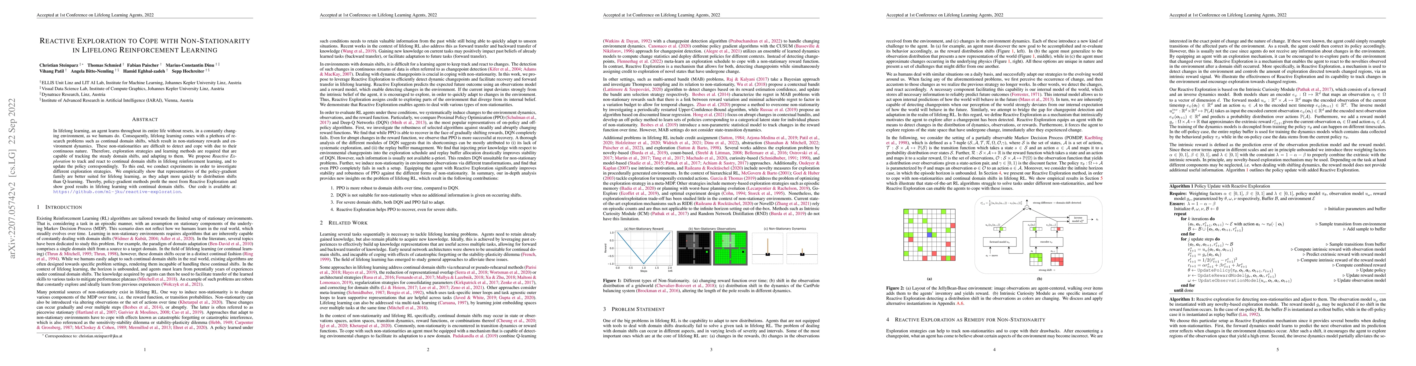 Thumbnail for Reactive Exploration to Cope with Non-Stationarity in Lifelong
  Reinforcement Learning