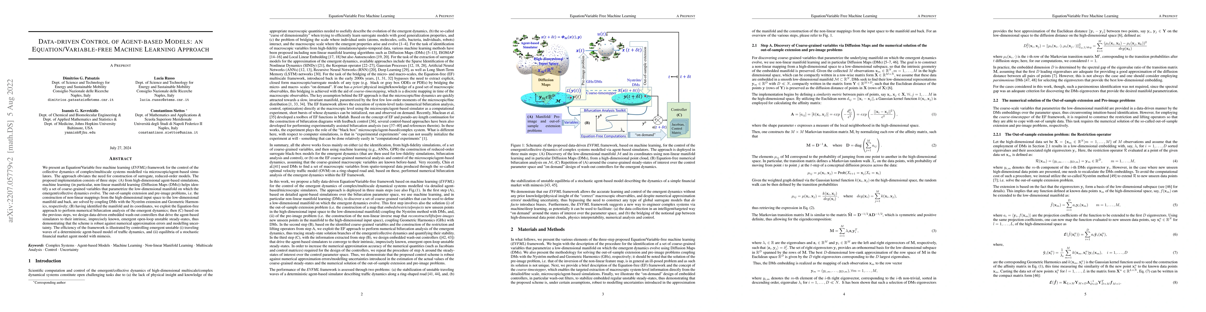 Thumbnail for Data-driven Control of Agent-based Models: an Equation/Variable-free
  Machine Learning Approach