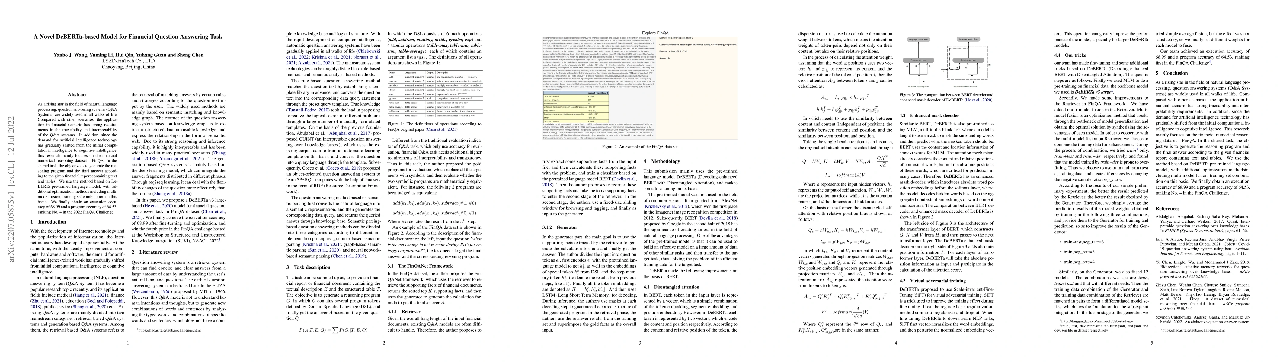 Thumbnail for A Novel DeBERTa-based Model for Financial Question Answering Task