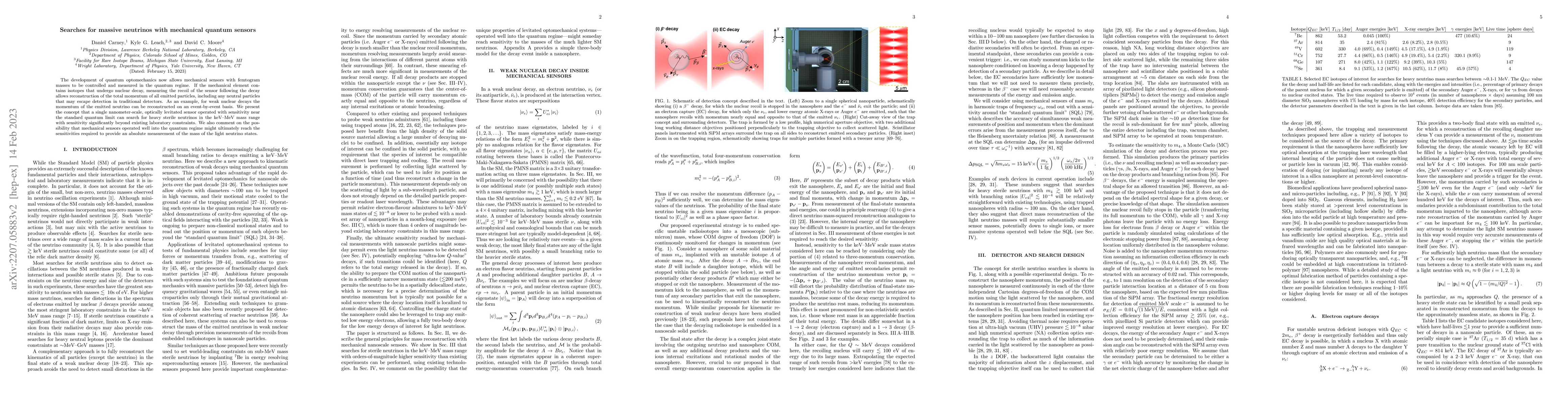 Thumbnail for Searches for massive neutrinos with mechanical quantum sensors