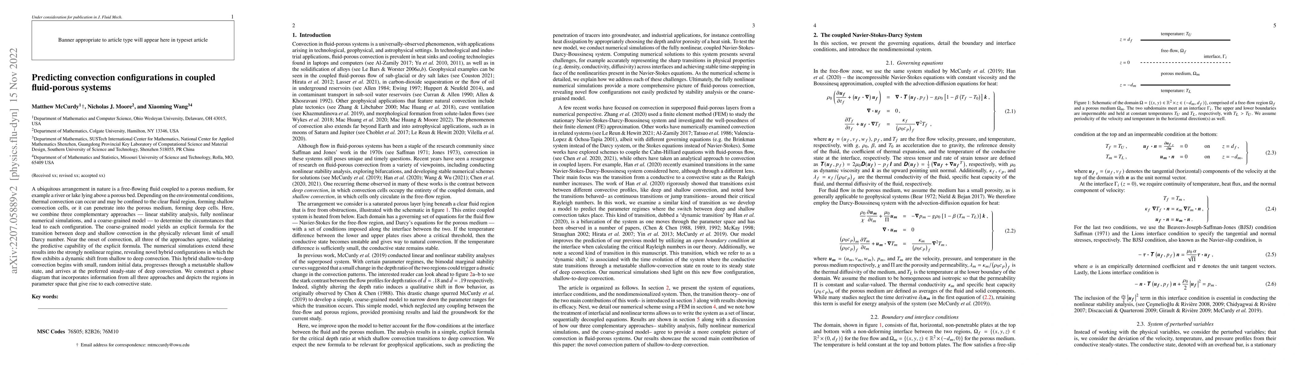 Thumbnail for Predicting convection configurations in coupled fluid-porous systems