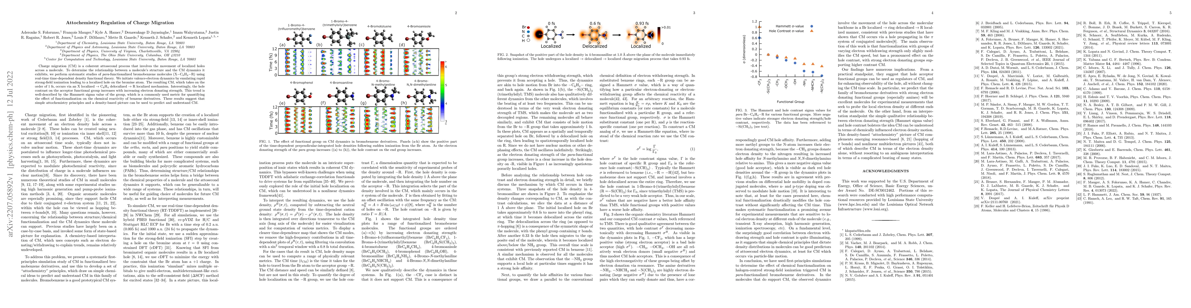 Thumbnail for Attochemistry Regulation of Charge Migration