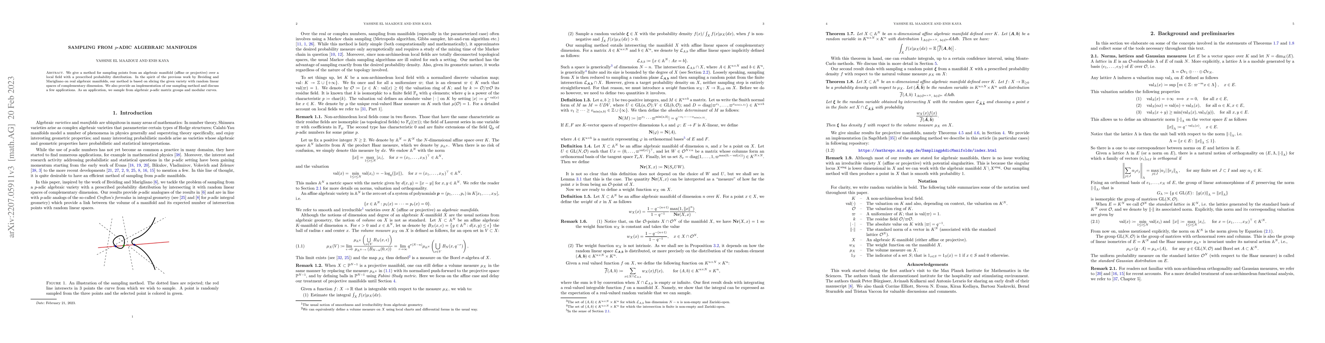 Thumbnail for Sampling from $p$-adic algebraic manifolds