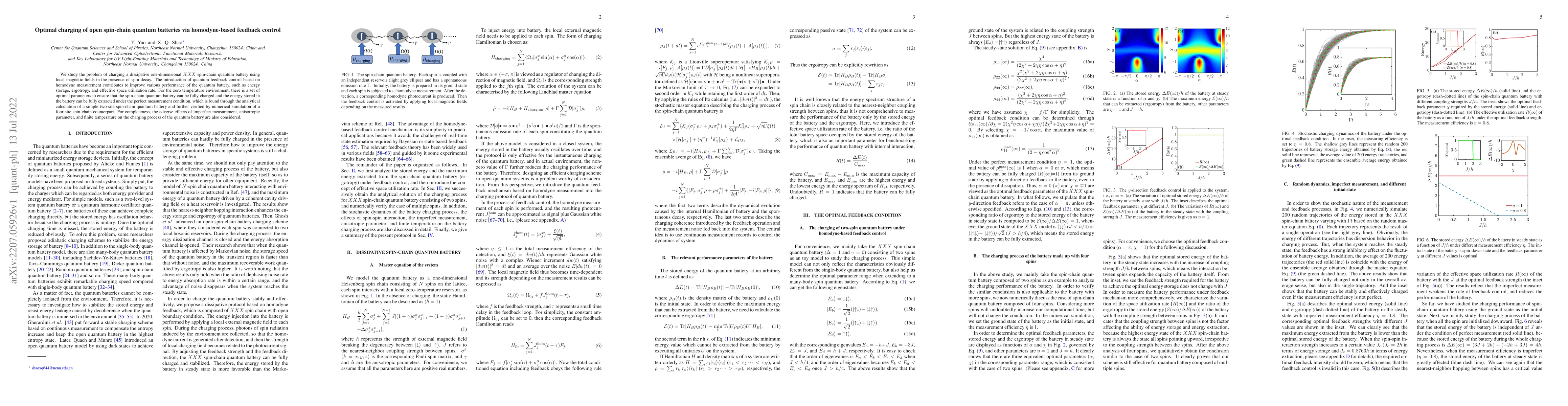 Thumbnail for Optimal charging of open spin-chain quantum batteries via homodyne-based
  feedback control