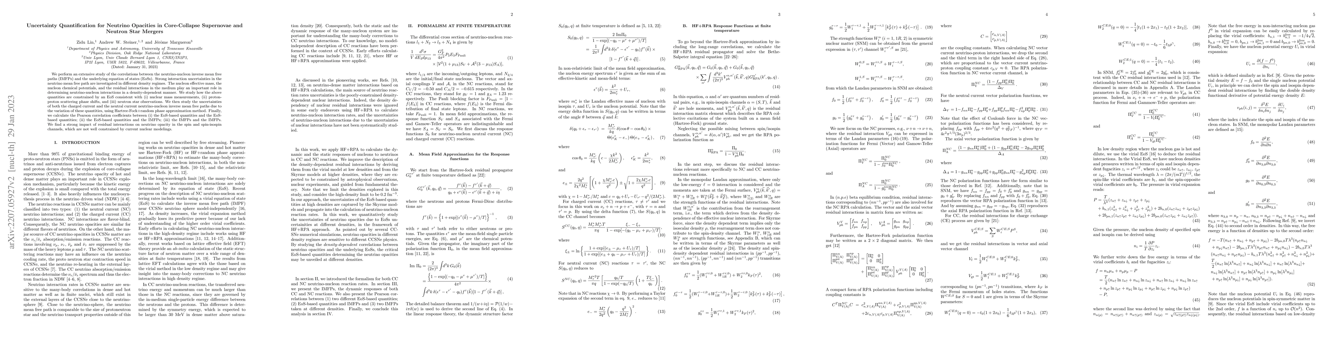 Thumbnail for Uncertainty Quantification for Neutrino Opacities in Core-Collapse
  Supernovae and Neutron Star Mergers