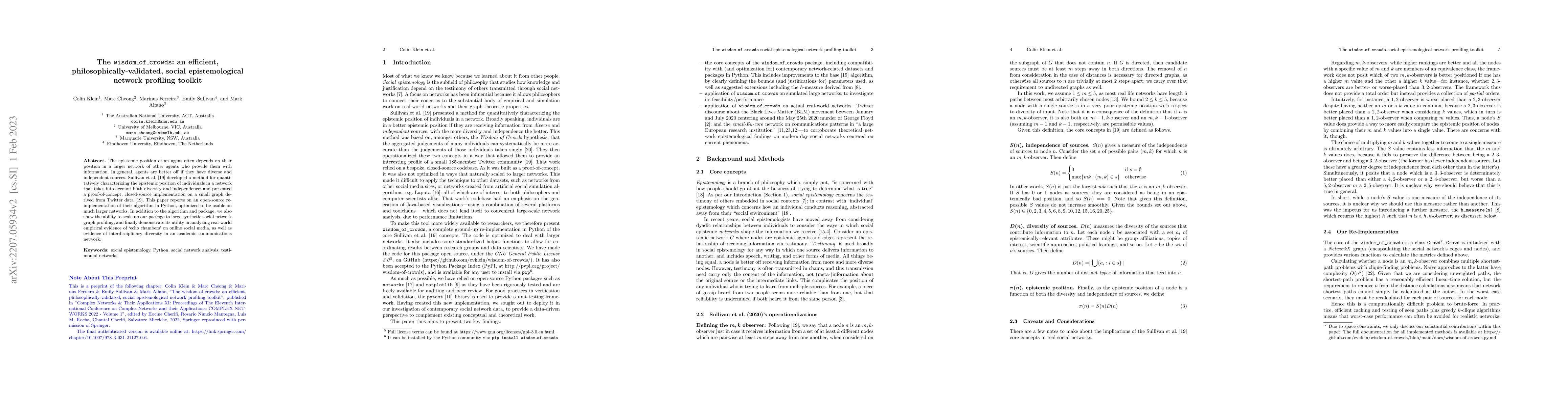Thumbnail for The wisdom_of_crowds: an efficient, philosophically-validated, social
  epistemological network profiling toolkit