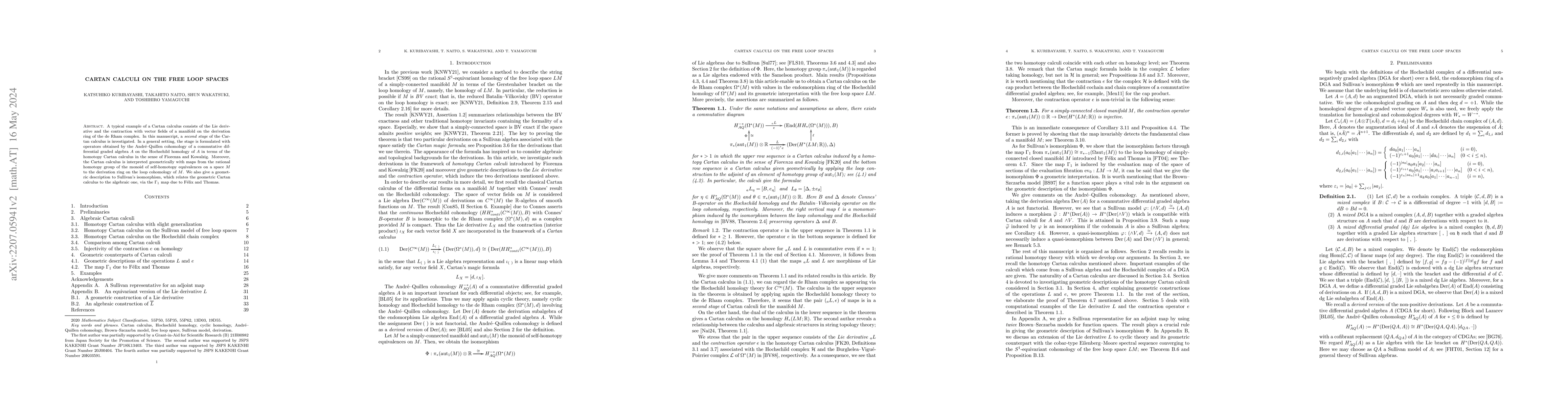 Thumbnail for Cartan calculi on the free loop spaces