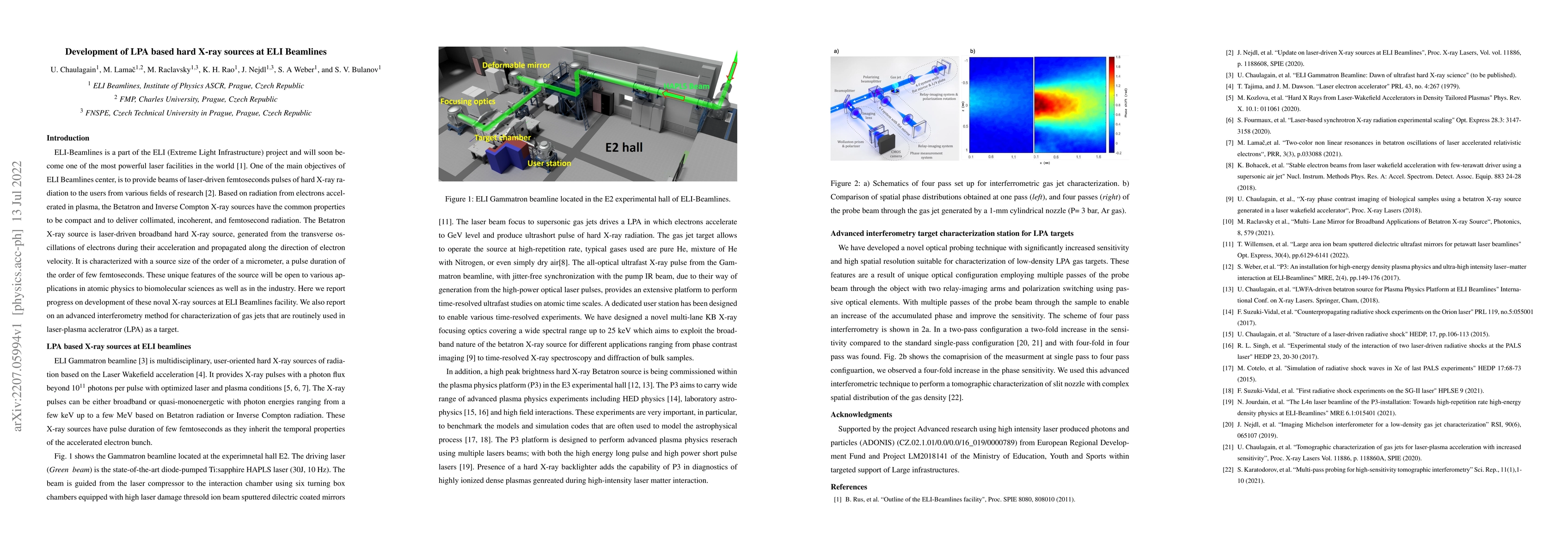 Thumbnail for Development of LPA based hard X-ray sources at ELI Beamlines