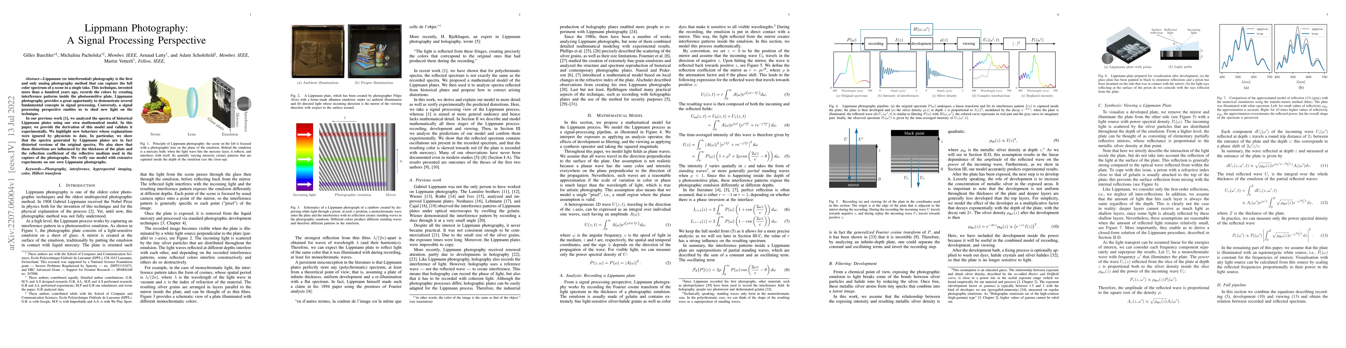 Thumbnail for Lippmann Photography: A Signal Processing Perspective