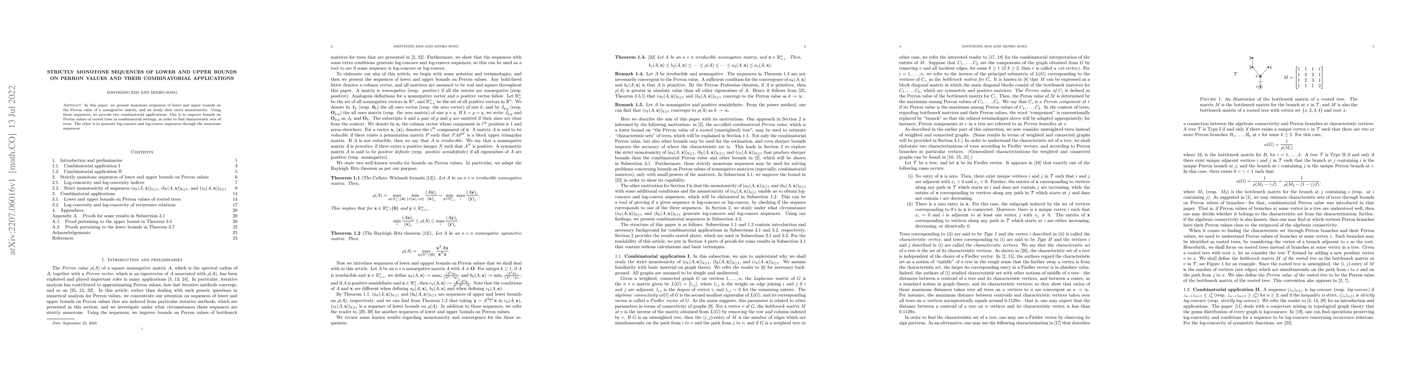 Thumbnail for Strictly monotone sequences of lower and upper bounds on Perron values
  and their combinatorial applications