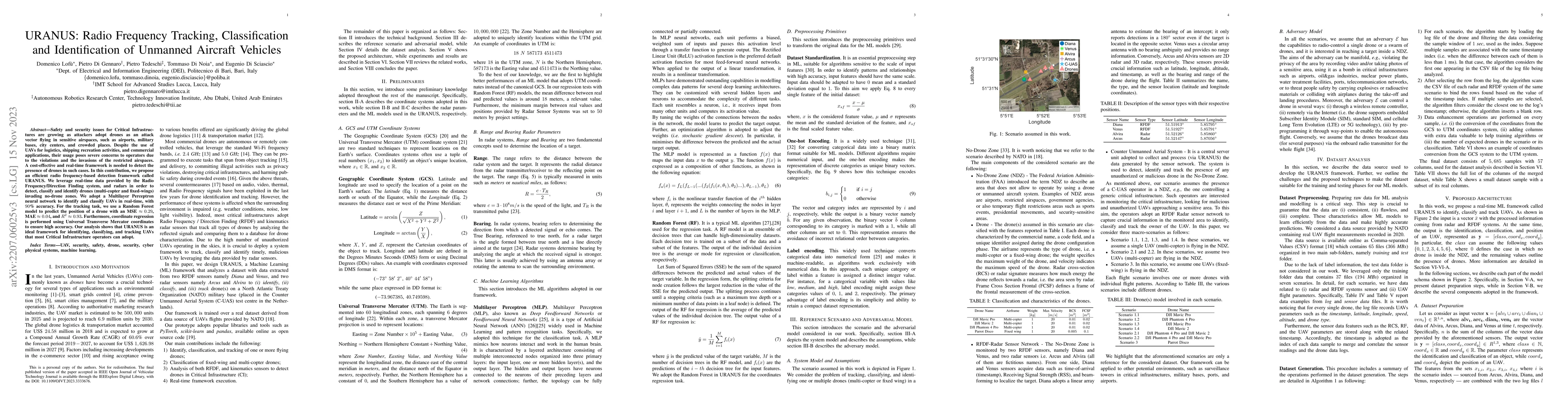 Thumbnail for URANUS: Radio Frequency Tracking, Classification and Identification of
  Unmanned Aircraft Vehicles
