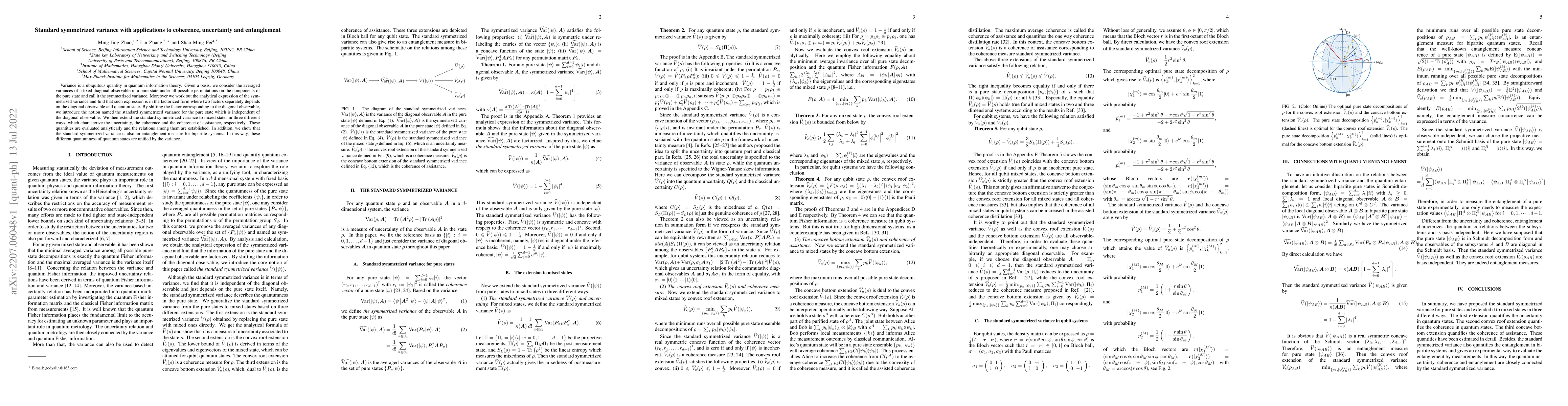 Thumbnail for Standard symmetrized variance with applications to coherence,
  uncertainty and entanglement