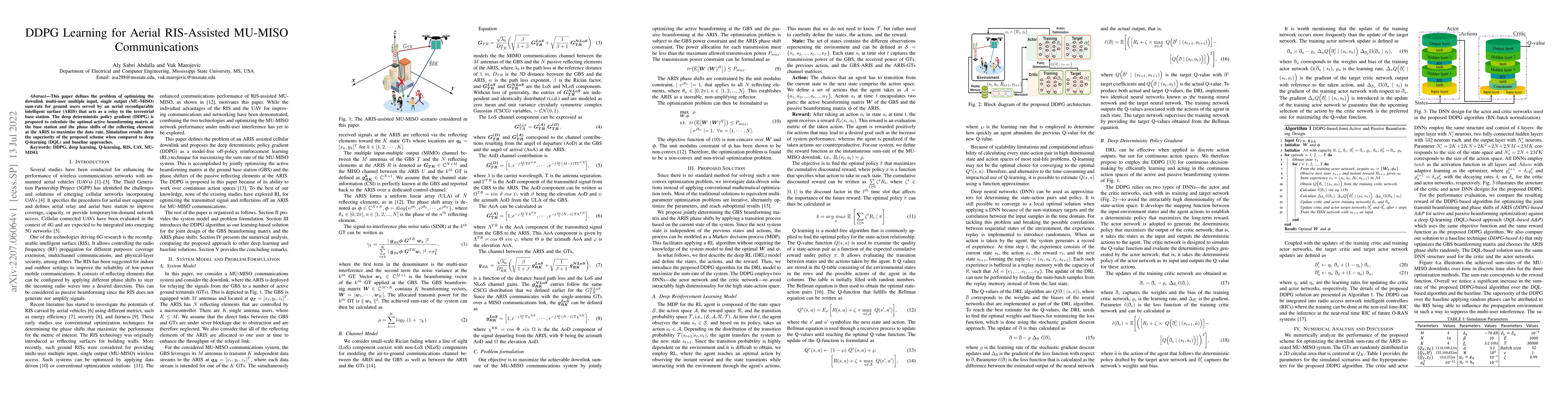 Thumbnail for DDPG Learning for Aerial RIS-Assisted MU-MISO Communications