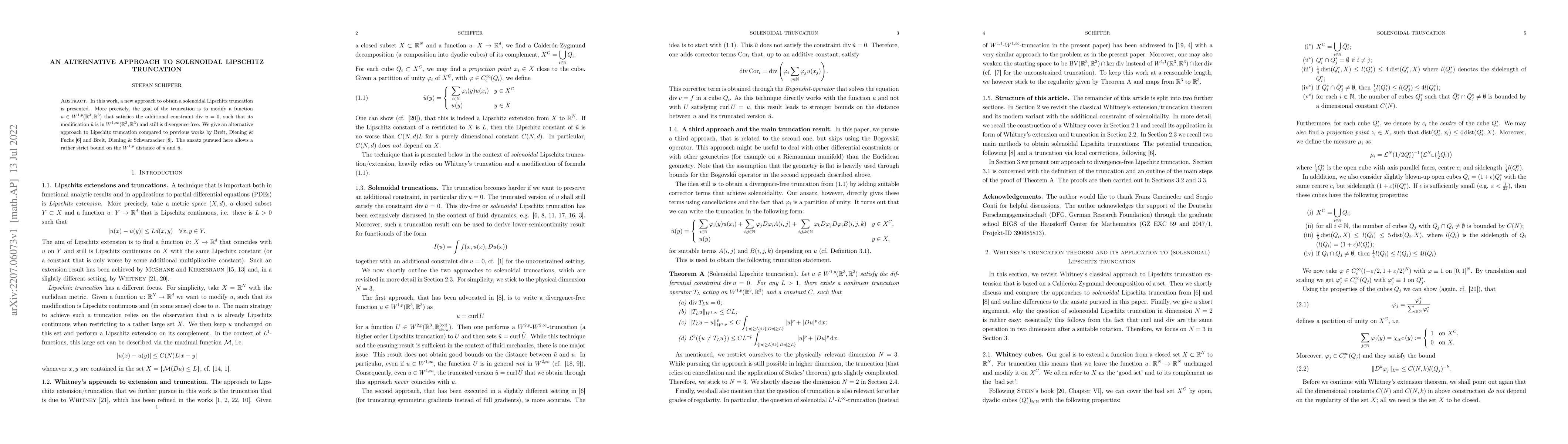 Thumbnail for An alternative approach to solenoidal Lipschitz truncation