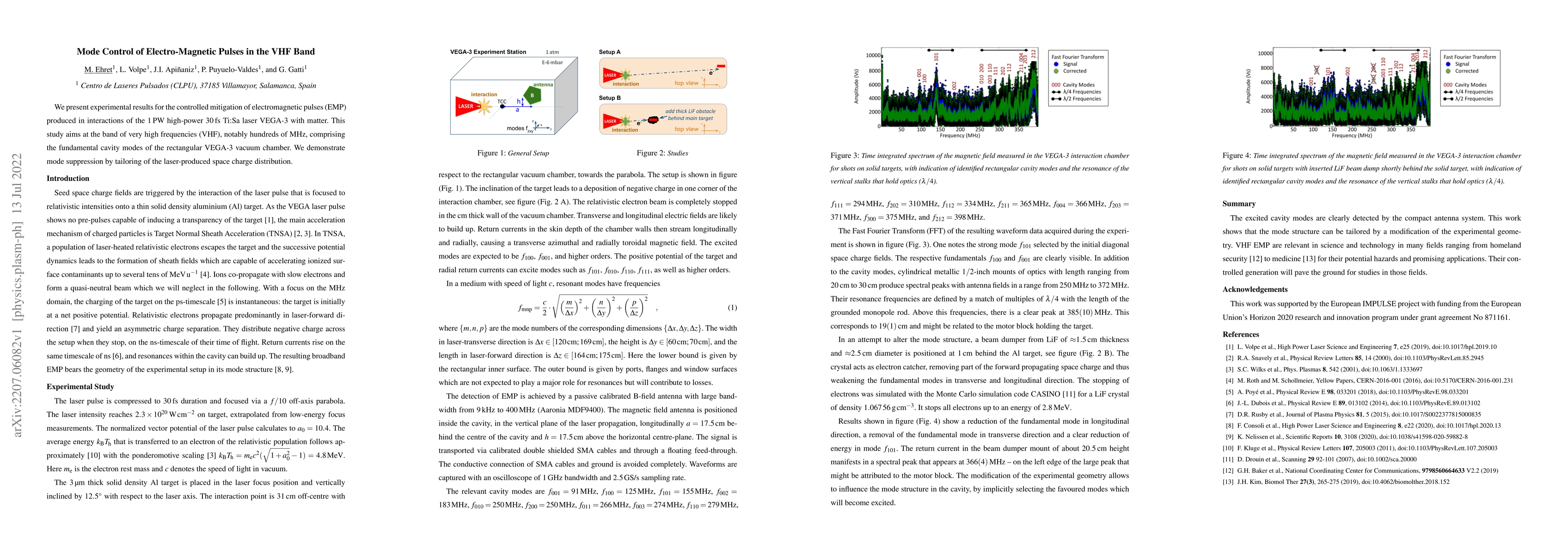 Thumbnail for Mode Control of Electro-Magnetic Pulses in the VHF Band