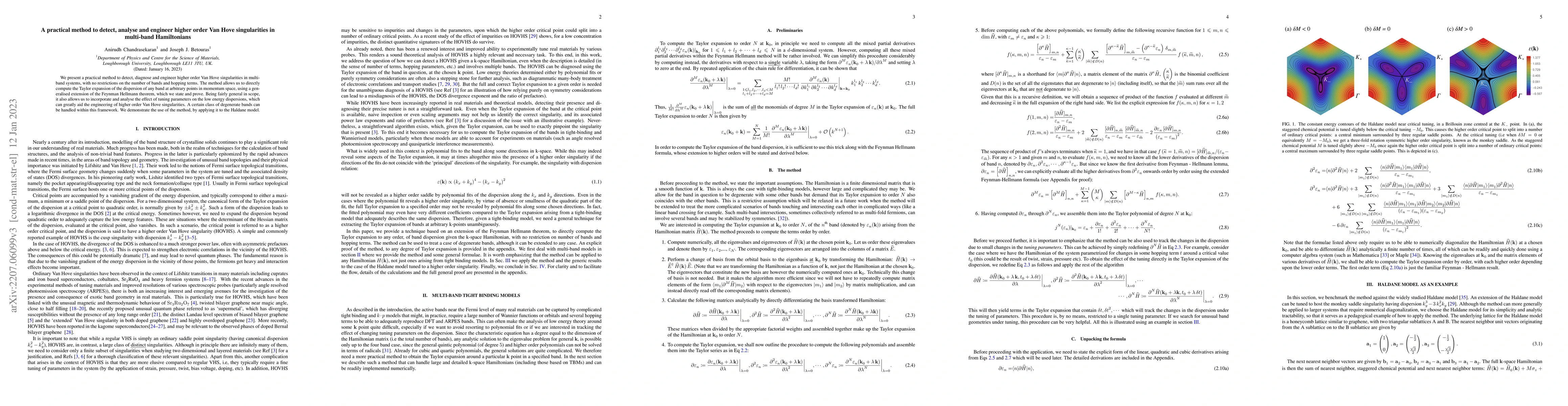 Thumbnail for A practical method to detect, analyse and engineer higher order Van Hove
  singularities in multi-band Hamiltonians