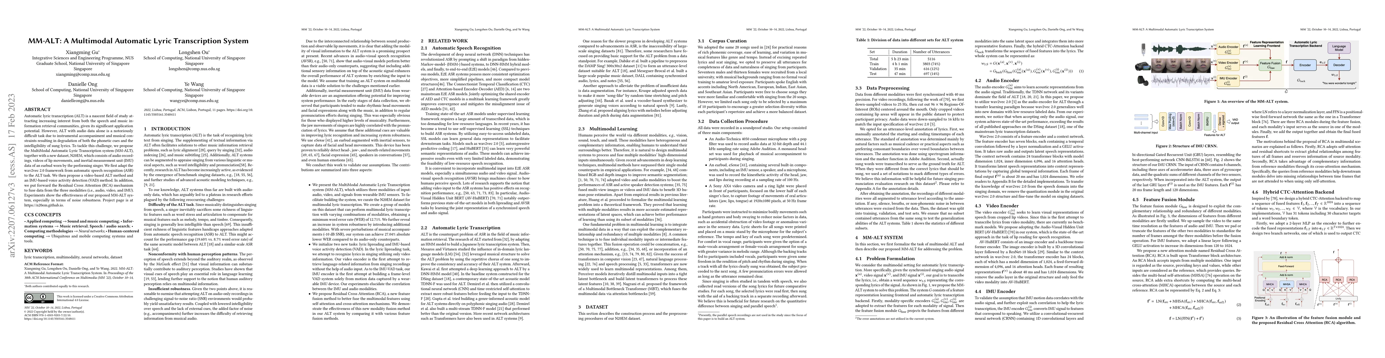 Thumbnail for MM-ALT: A Multimodal Automatic Lyric Transcription System
