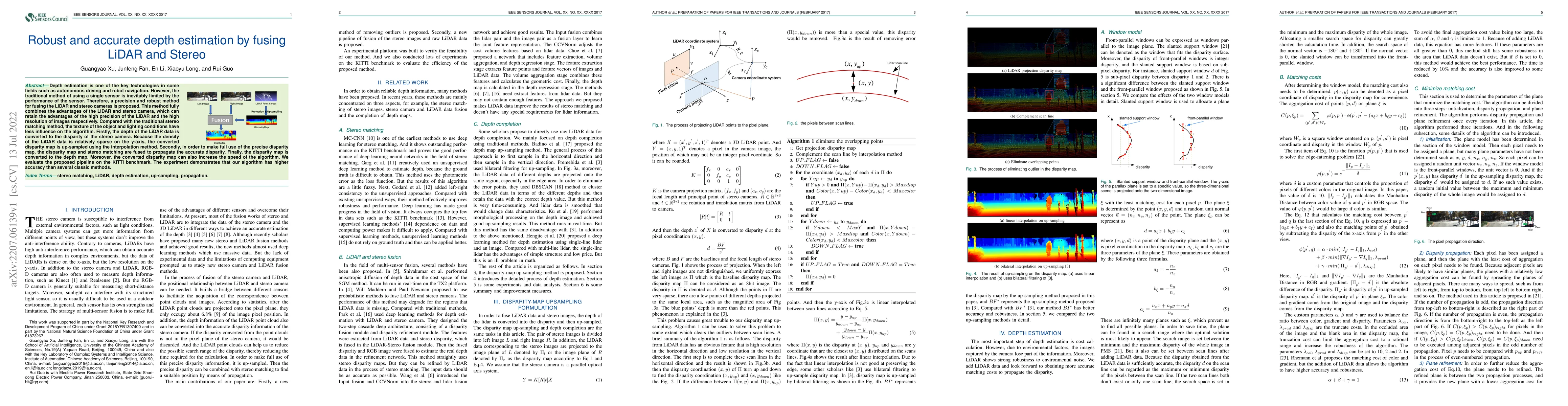 Thumbnail for Robust and accurate depth estimation by fusing LiDAR and Stereo