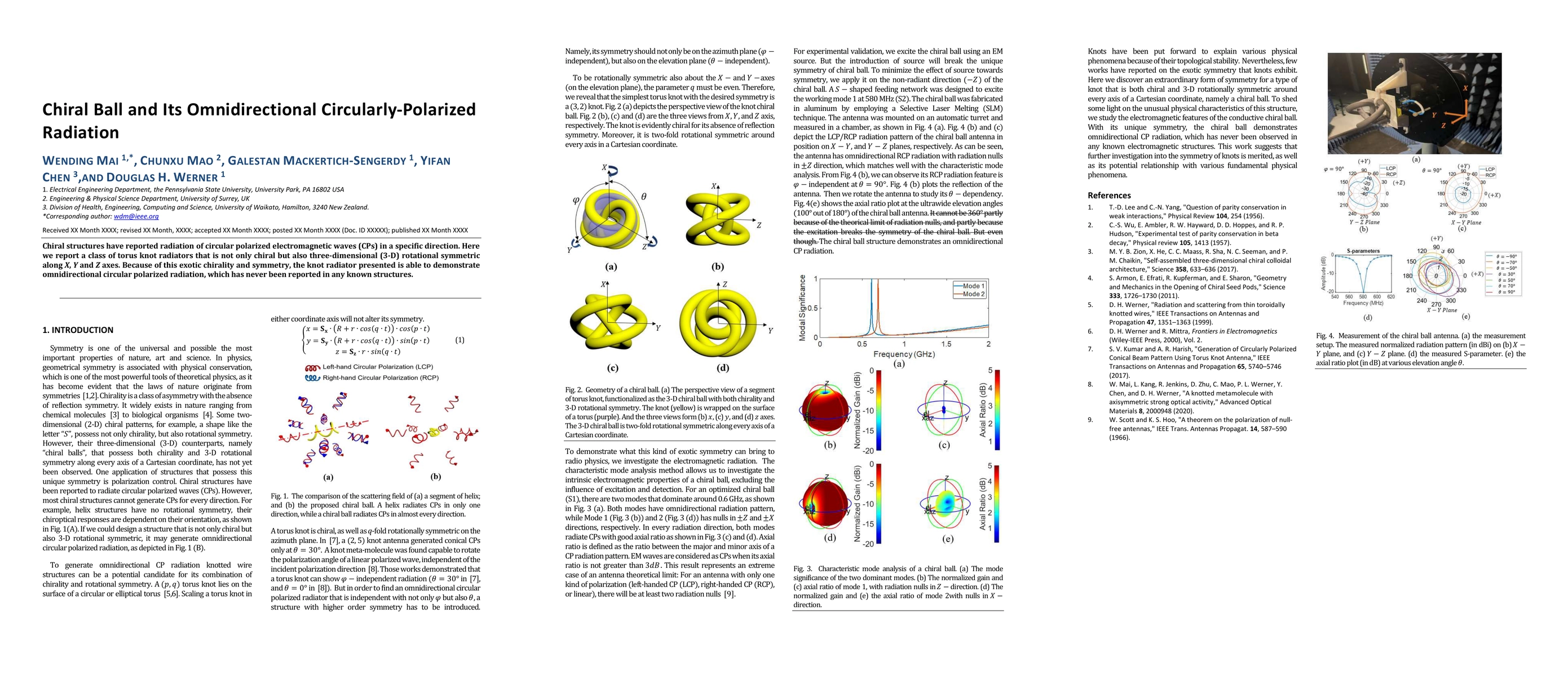 Thumbnail for Chiral Ball and Its Omnidirectional Circularly-Polarized Radiation