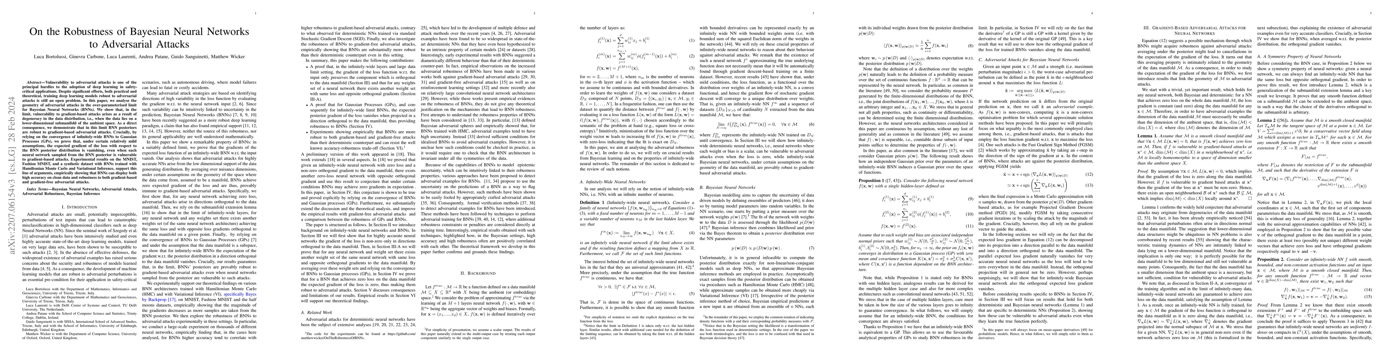 Thumbnail for On the Robustness of Bayesian Neural Networks to Adversarial Attacks