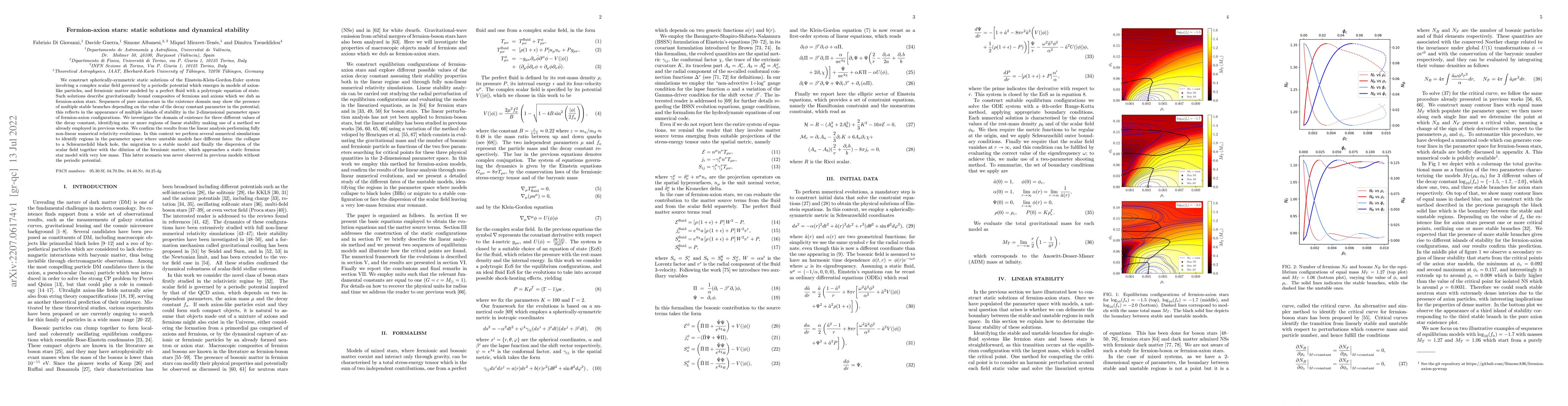 Thumbnail for Fermion-axion stars: static solutions and dynamical stability