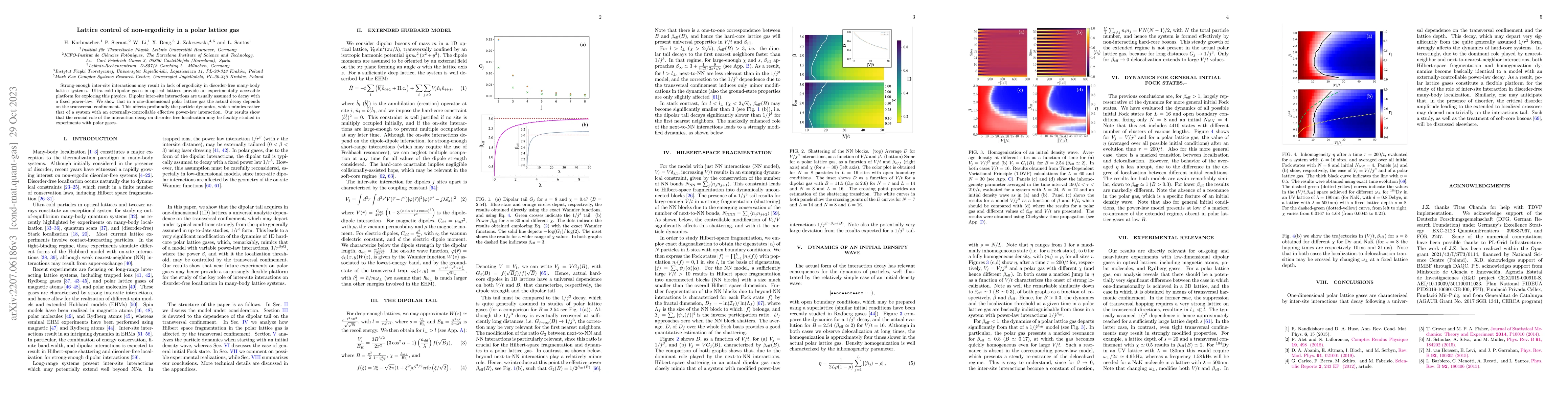 Thumbnail for Lattice control of non-ergodicity in a polar lattice gas