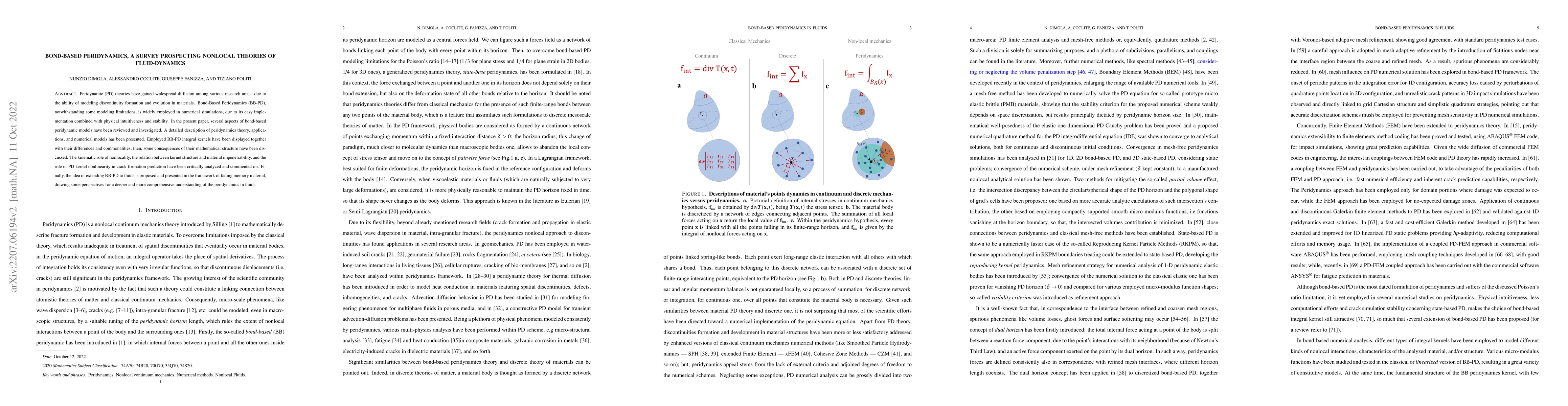 Thumbnail for Bond-based peridynamics, a survey prospecting nonlocal theories of
  fluid-dynamics