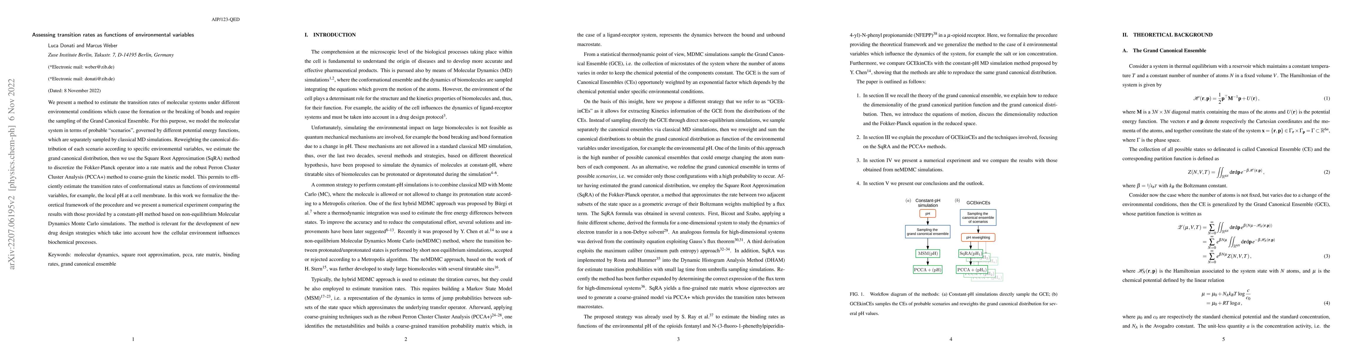 Thumbnail for Assessing transition rates as functions of environmental variables