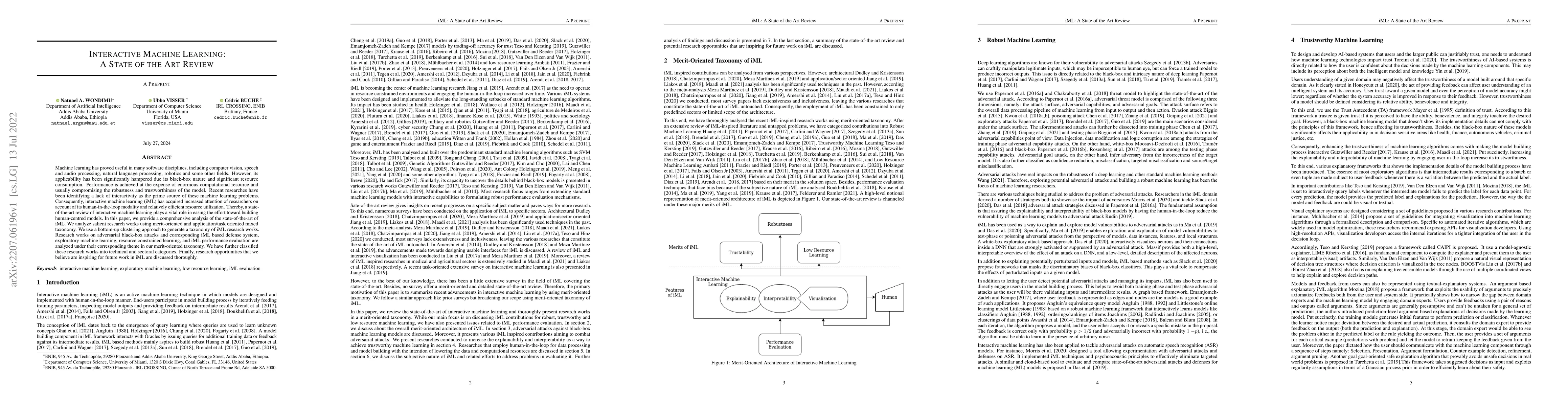 Thumbnail for Interactive Machine Learning: A State of the Art Review