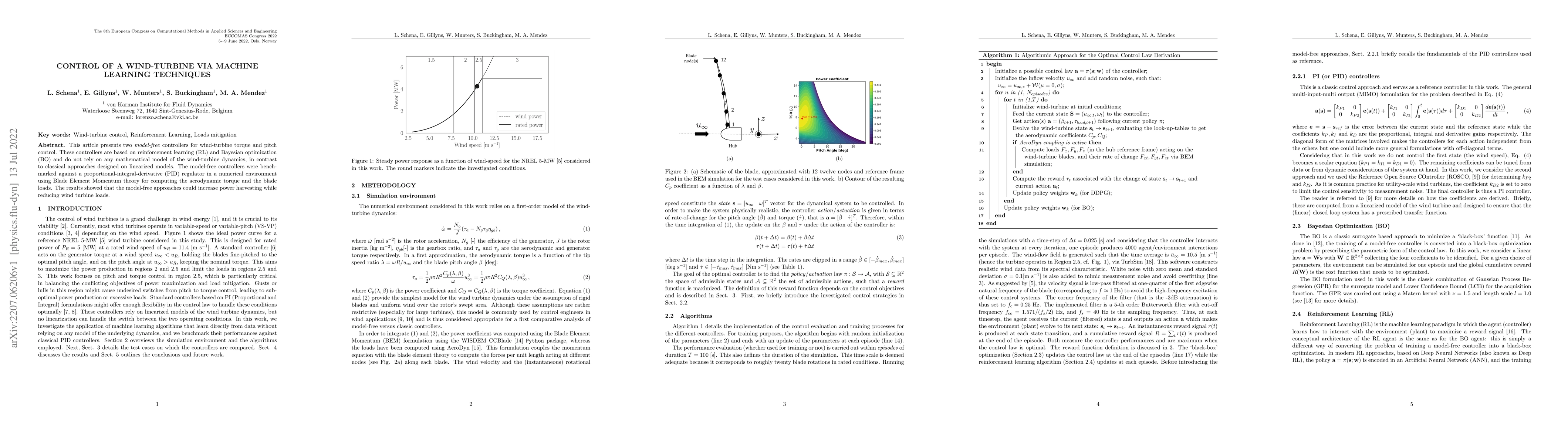 Thumbnail for Control of a Wind-Turbine via Machine Learning techniques