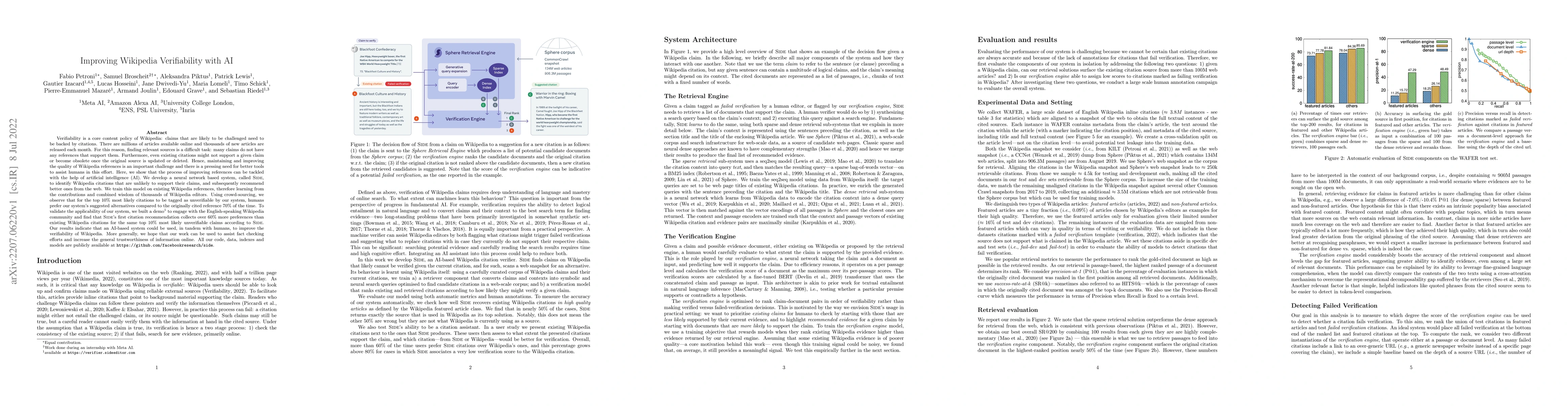 Thumbnail for Improving Wikipedia Verifiability with AI