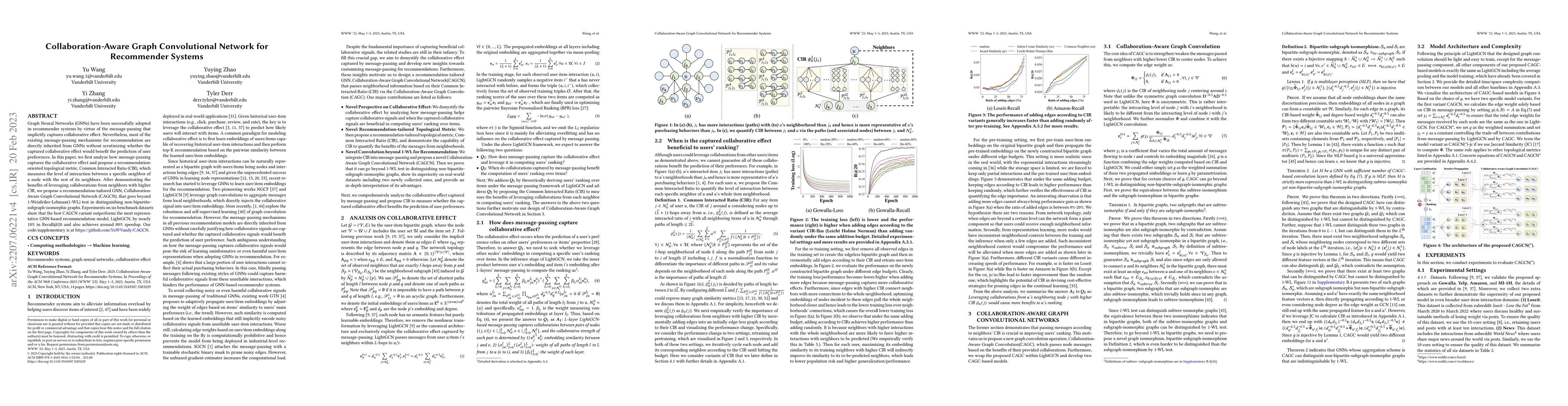 Thumbnail for Collaboration-Aware Graph Convolutional Network for Recommender Systems