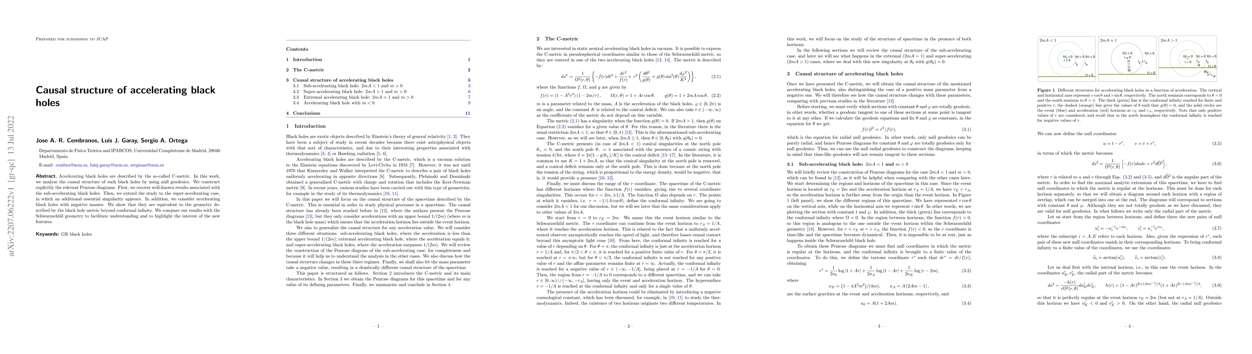 Thumbnail for Causal structure of accelerating black holes
