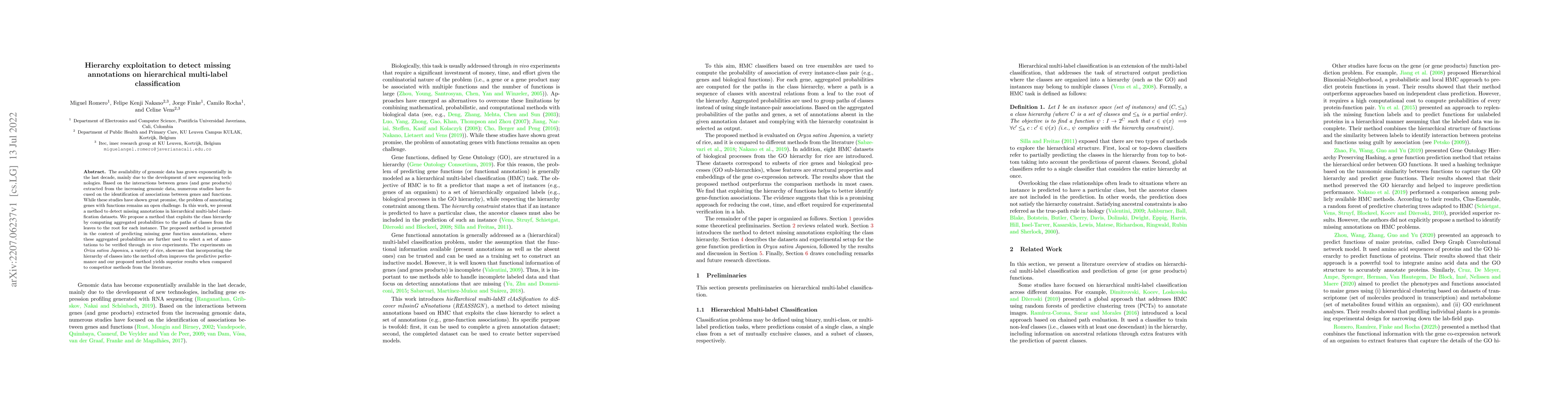Thumbnail for Hierarchy exploitation to detect missing annotations on hierarchical
  multi-label classification