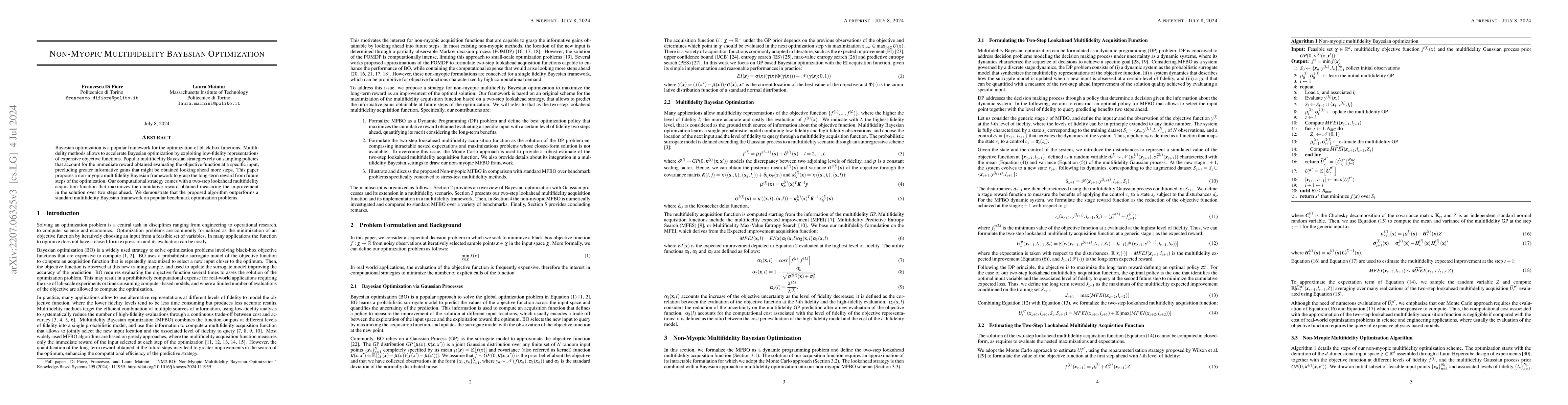 Thumbnail for Non-Myopic Multifidelity Bayesian Optimization