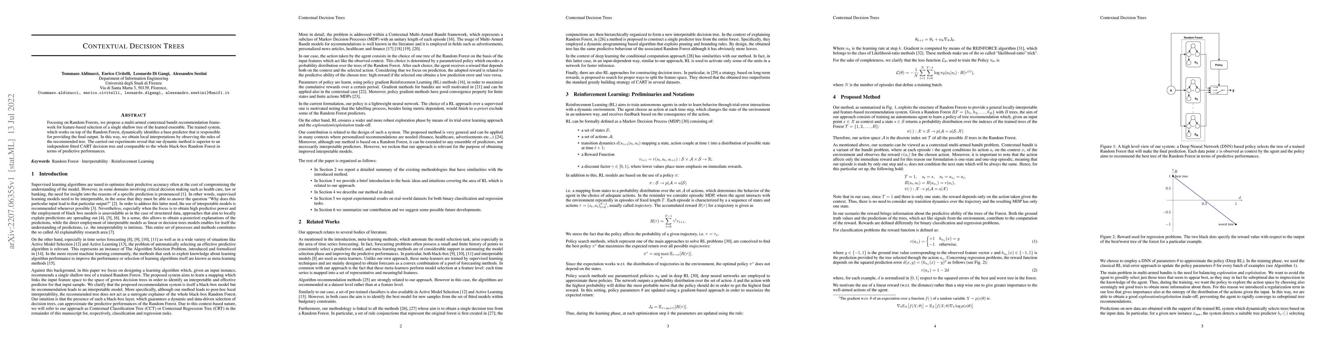 Thumbnail for Contextual Decision Trees