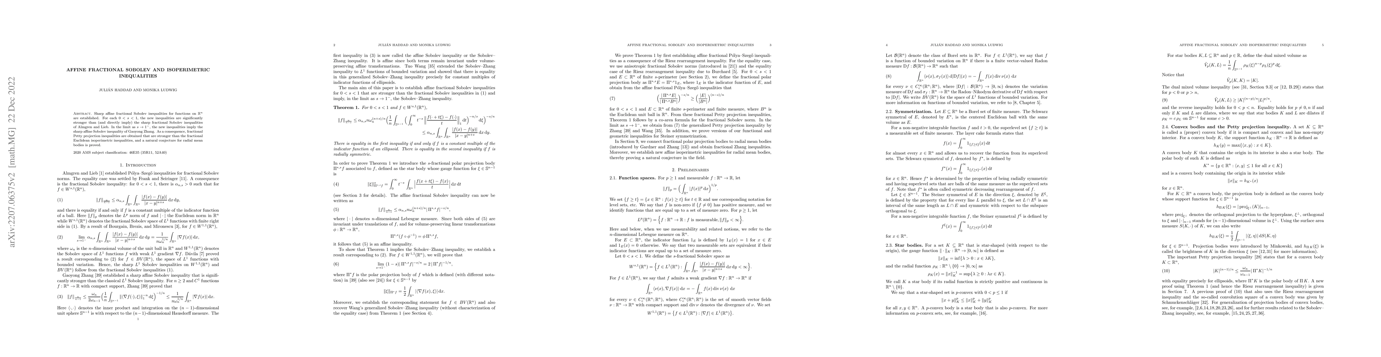 Thumbnail for Affine Fractional Sobolev and Isoperimetric Inequalities