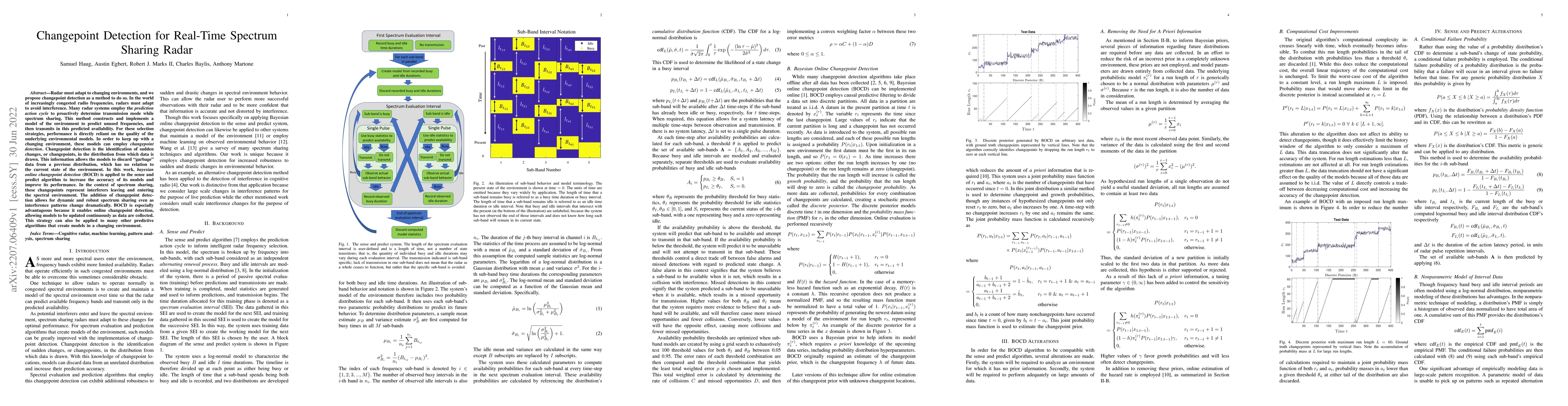 Thumbnail for Changepoint Detection for Real-Time Spectrum Sharing Radar