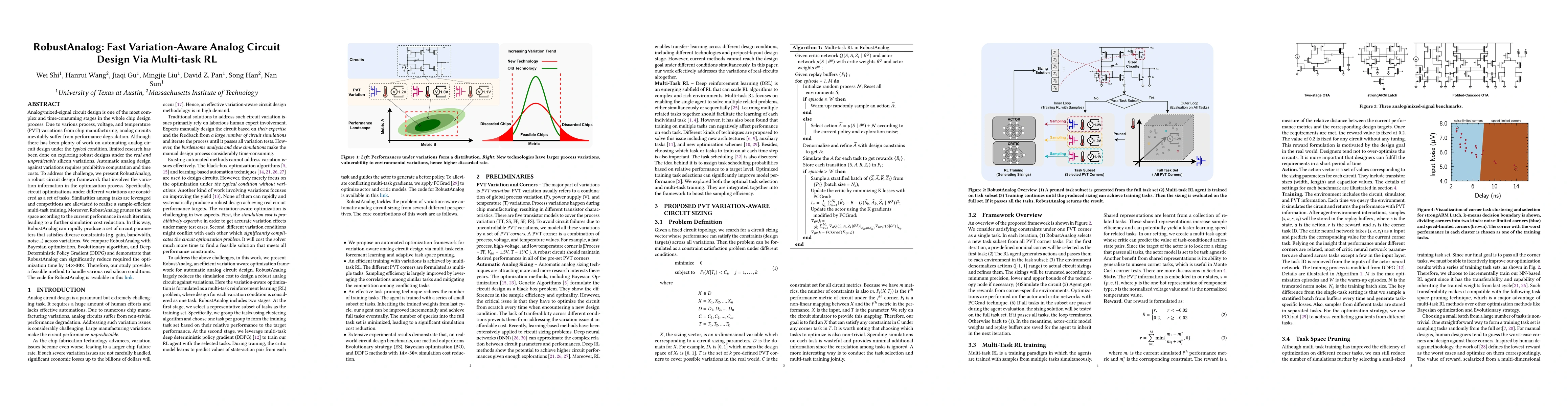 Thumbnail for RobustAnalog: Fast Variation-Aware Analog Circuit Design Via Multi-task
  RL